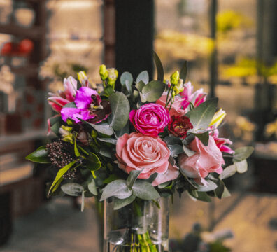 Bouquets de roses colorés